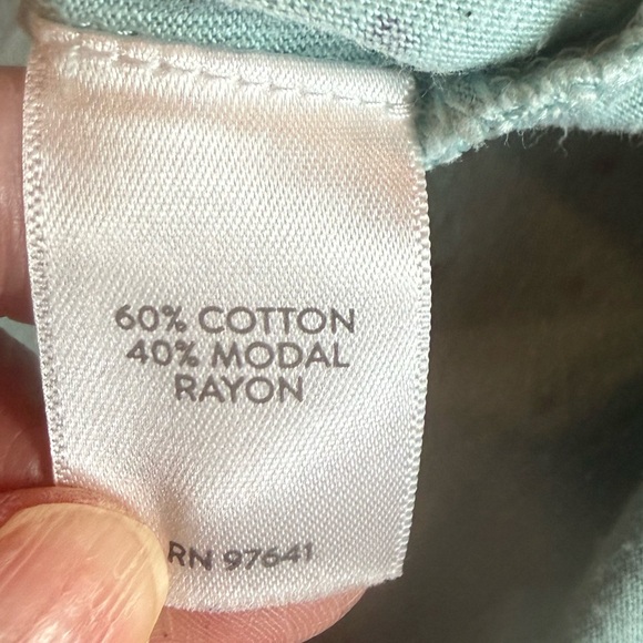 Lot of 3 J.Jill Teal Polka Dot Flannel Cotton Modal Pajama & Sleep Shirt L - Picture 3 of 15